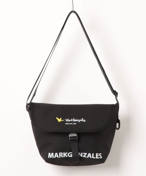 Port(ポート)の「【 Mark Gonzales / マークゴンザレス 】 MINI SHOUULDER BAG(ショルダーバッグ・メンズ・ベージュ/ブラック系その他/ブラック・FREE)」の1枚目の写真