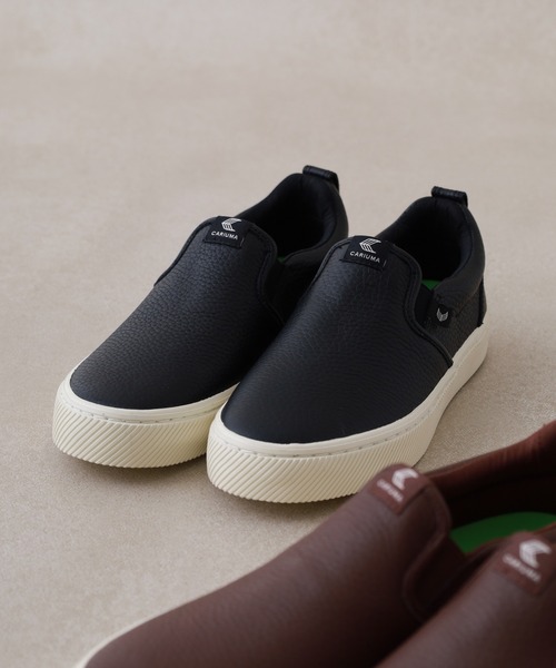 CARIUMA（カリウマ）の「SLIP-ON Premium Leather Sneaker スリッポン プレミアム レザー スニーカー（スニーカー・メンズ・ブラウン/ホワイト/ブラック・US-9/US8.5/US8/US-8h/US-6/US-8/US-7h/US11/US9）」の6枚目の写真