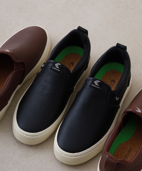 CARIUMA（カリウマ）の「SLIP-ON Premium Leather Sneaker スリッポン プレミアム レザー スニーカー（スニーカー・メンズ・ブラウン/ホワイト/ブラック・US-9/US8.5/US8/US-8h/US-6/US-8/US-7h/US11/US9）」の7枚目の写真