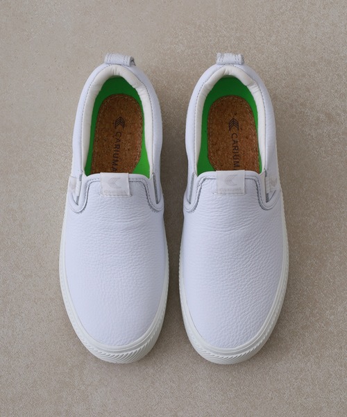 CARIUMA（カリウマ）の「SLIP-ON Premium Leather Sneaker スリッポン プレミアム レザー スニーカー（スニーカー・メンズ・ブラウン/ホワイト/ブラック・US-9/US8.5/US8/US-8h/US-6/US-8/US-7h/US11/US9）」の5枚目の写真