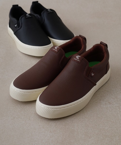 CARIUMA（カリウマ）の「SLIP-ON Premium Leather Sneaker スリッポン プレミアム レザー スニーカー（スニーカー・メンズ・ブラウン/ホワイト/ブラック・US-9/US8.5/US8/US-8h/US-6/US-8/US-7h/US11/US9）」の8枚目の写真