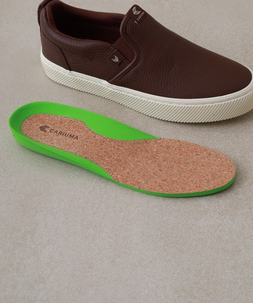 CARIUMA（カリウマ）の「SLIP-ON Premium Leather Sneaker スリッポン プレミアム レザー スニーカー（スニーカー・メンズ・ブラウン/ホワイト/ブラック・US-9/US8.5/US8/US-8h/US-6/US-8/US-7h/US11/US9）」の14枚目の写真
