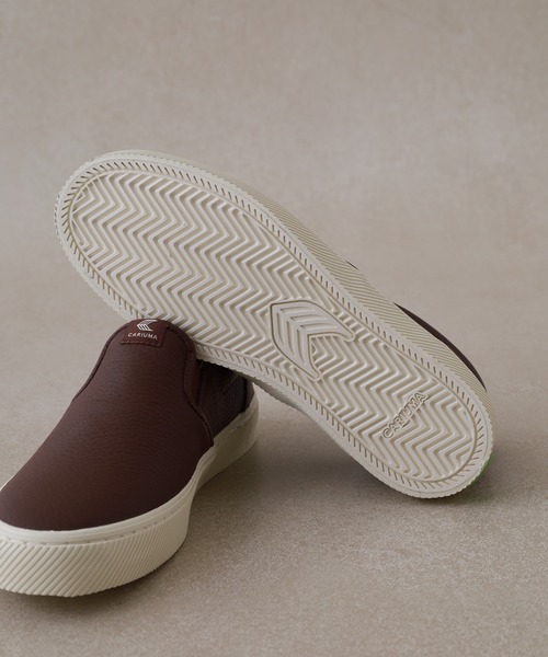 CARIUMA（カリウマ）の「SLIP-ON Premium Leather Sneaker スリッポン プレミアム レザー スニーカー（スニーカー・メンズ・ブラウン/ホワイト/ブラック・US-9/US8.5/US8/US-8h/US-6/US-8/US-7h/US11/US9）」の16枚目の写真