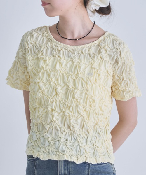 archives(アルシーヴ)の「シャーリングコンパクトTEE(Tシャツ/カットソー・レディース・ブラック/ブラウン/オフホワイト/イエロー・MEDIUM)」の22枚目の写真