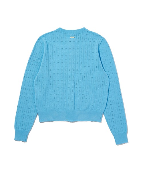 Levi's(リーバイス)の「Levi's/リーバイス スーパーソフト ポインテール クルーネックカーディガン(カーディガン/ボレロ・レディース・ブルー・XS/M/S)」の4枚目の写真