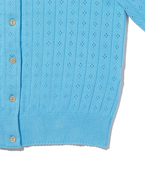 Levi's(リーバイス)の「Levi's/リーバイス スーパーソフト ポインテール クルーネックカーディガン(カーディガン/ボレロ・レディース・ブルー・XS/M/S)」の7枚目の写真