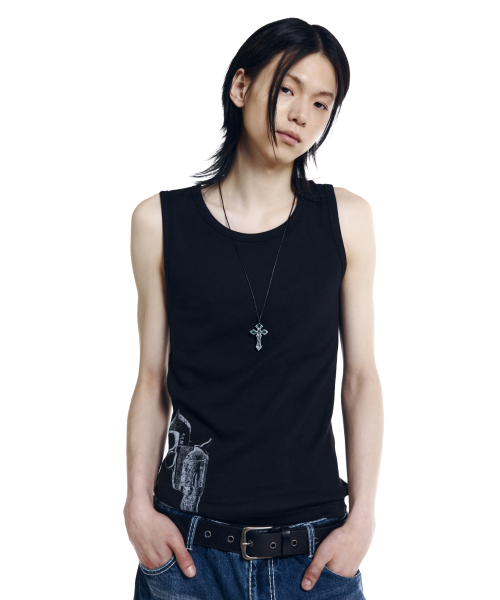 AAKAM(アーカム)の「Gunslinger Sleeveless (Black)(Tシャツ/カットソー・レディース・その他・1/2)」の7枚目の写真