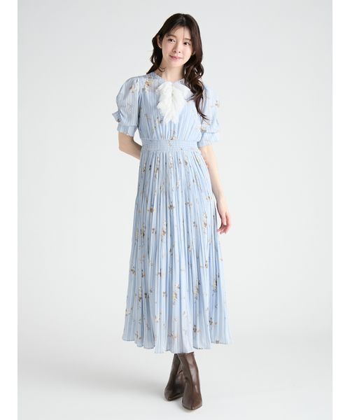 CELFORD(セルフォード)の「フローラルヨークレースワンピース(ワンピース・レディース・ブラック/ライトグレー/サックスブルー・36/38)」の15枚目の写真