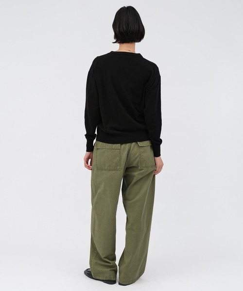 evernavy(エバーネイビー)の「ワークベイカーパンツ(その他パンツ・レディース・カーキ/ホワイト系その他/ダークブラウン・L/M)」の8枚目の写真