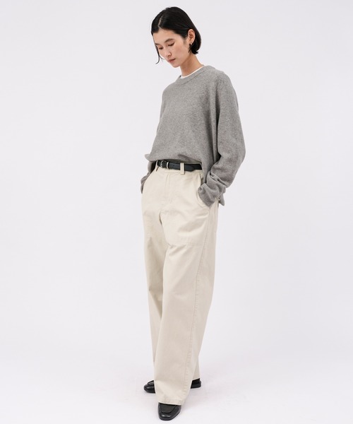 evernavy(エバーネイビー)の「ワークベイカーパンツ(その他パンツ・レディース・カーキ/ホワイト系その他/ダークブラウン・L/M)」の10枚目の写真