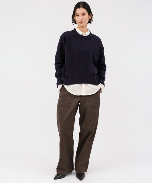 evernavy(エバーネイビー)の「ワークベイカーパンツ(その他パンツ・レディース・カーキ/ホワイト系その他/ダークブラウン・L/M)」の13枚目の写真