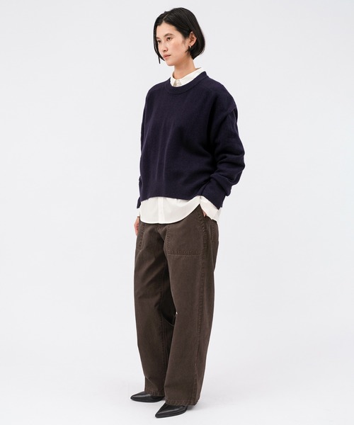 evernavy(エバーネイビー)の「ワークベイカーパンツ(その他パンツ・レディース・カーキ/ホワイト系その他/ダークブラウン・L/M)」の14枚目の写真