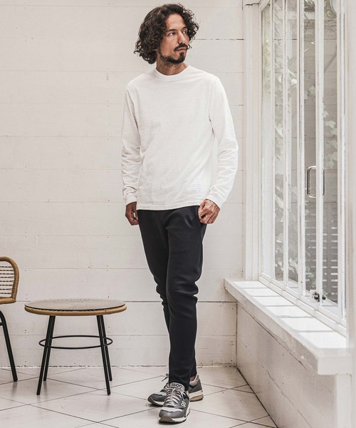 wjk reluxe(ダブルジェーケーリラックス)の「mlt5792- Slub Jersey Label Long Sleeve T Shirt ロングスリーブTシャツ(WR26W-25)(Tシャツ/カットソー・メンズ・ホワイト/ネイビー/ブラック・XL/L/M/S)」の14枚目の写真