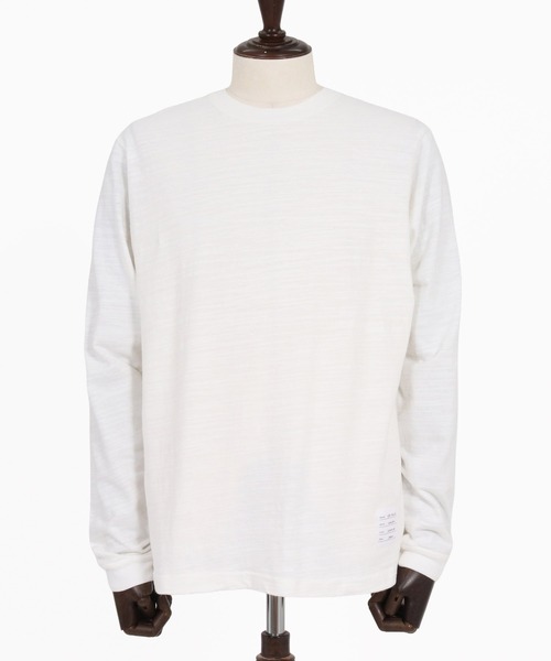 wjk reluxe(ダブルジェーケーリラックス)の「mlt5792- Slub Jersey Label Long Sleeve T Shirt ロングスリーブTシャツ(WR26W-25)(Tシャツ/カットソー・メンズ・ホワイト/ネイビー/ブラック・XL/L/M/S)」の16枚目の写真