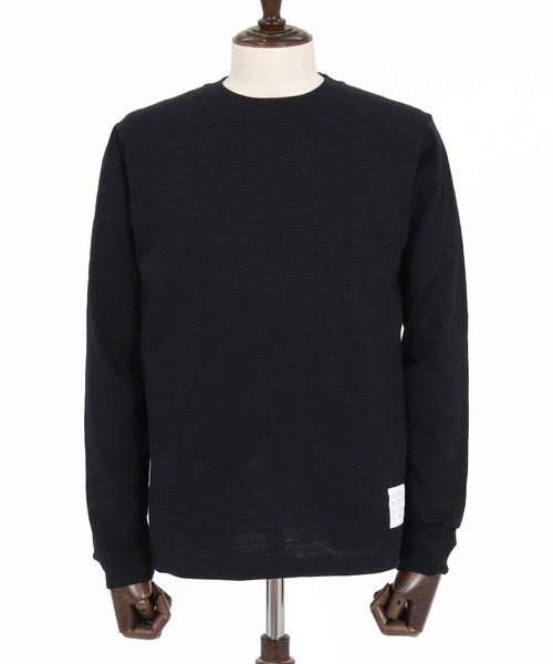 wjk reluxe(ダブルジェーケーリラックス)の「mlt5792- Slub Jersey Label Long Sleeve T Shirt ロングスリーブTシャツ(WR26W-25)(Tシャツ/カットソー・メンズ・ホワイト/ネイビー/ブラック・XL/L/M/S)」の17枚目の写真