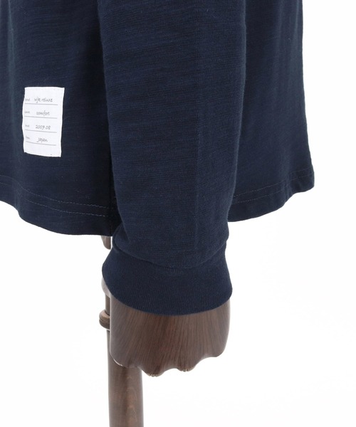 wjk reluxe(ダブルジェーケーリラックス)の「mlt5792- Slub Jersey Label Long Sleeve T Shirt ロングスリーブTシャツ(WR26W-25)(Tシャツ/カットソー・メンズ・ホワイト/ネイビー/ブラック・XL/L/M/S)」の22枚目の写真