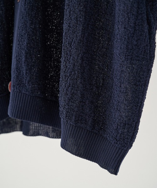 PUBLIC TOKYO(パブリックトウキョウ)の「【P.T】アイスコットンニットシャツ /接触冷感/半袖//夏服/ウォッシャブル/ストレッチ(ニット/セーター・メンズ・ダークネイビー/ダークグレー・M/S)」の14枚目の写真
