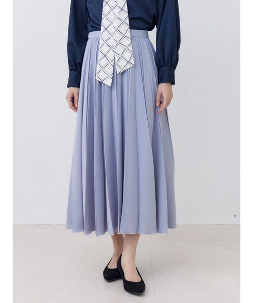 TONAL(トーナル)の「ハンドプリーツスカート(スカート・レディース・アイボリー/チャコールグレー/ライトブルー・MEDIUM/SMALL)」の13枚目の写真