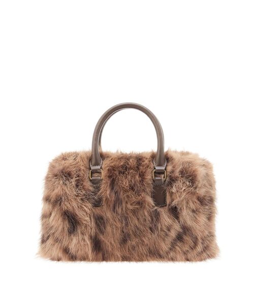 EVRIS(エヴリス)の「フェイクファーボストンBAG 500mlペットボトル収納可(ボストンバッグ・レディース・ピンク/ブラック/ブラウン・FREE)」の21枚目の写真