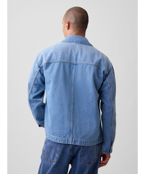 GAP(ギャップ)の「デニム ジップアップジャケット(デニムジャケット・メンズ・インディゴブルー・XS/S/M/L/XL)」の3枚目の写真