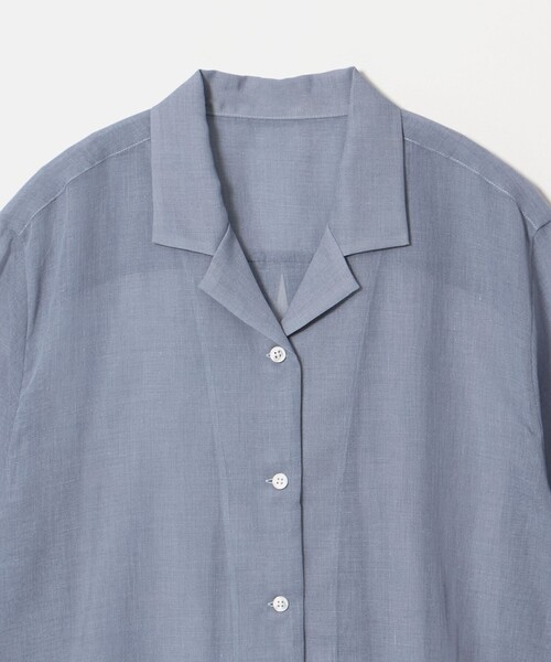 BEAUTY&YOUTH UNITED ARROWS(ビューティーアンドユースユナイテッドアローズ)の「シアー ドローストリング オープンカラーシャツ(シャツ/ブラウス・レディース・ブラック/コバルトブルー/その他1・FREE)」の9枚目の写真