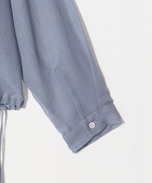 BEAUTY&YOUTH UNITED ARROWS(ビューティーアンドユースユナイテッドアローズ)の「シアー ドローストリング オープンカラーシャツ(シャツ/ブラウス・レディース・ブラック/コバルトブルー/その他1・FREE)」の10枚目の写真