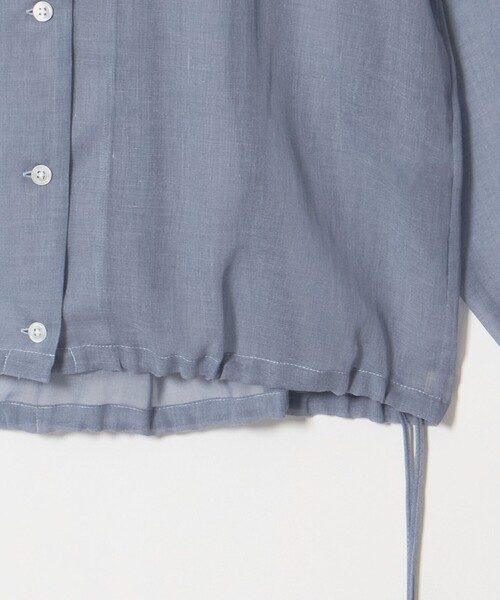 BEAUTY&YOUTH UNITED ARROWS(ビューティーアンドユースユナイテッドアローズ)の「シアー ドローストリング オープンカラーシャツ(シャツ/ブラウス・レディース・ブラック/コバルトブルー/その他1・FREE)」の11枚目の写真