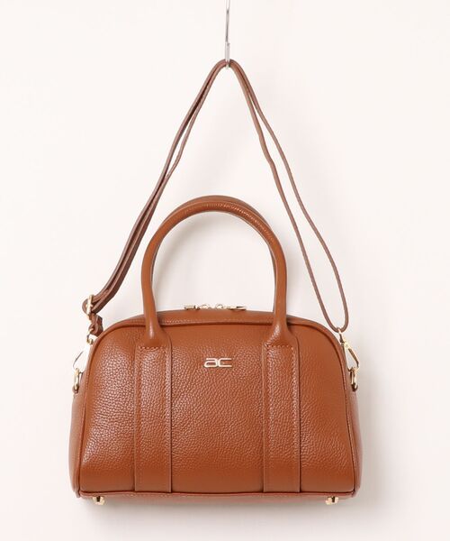 andrea cardone（アンドレアカルドネ）の「【ANDREA CARDONE】2WAY クラシックボストンバッグ(Q66449)（ボストンバッグ・レディース・アイボリー/ブラウン・ALL）」の8枚目の写真