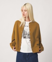 ダブルフェイス リングボタンカーディガン