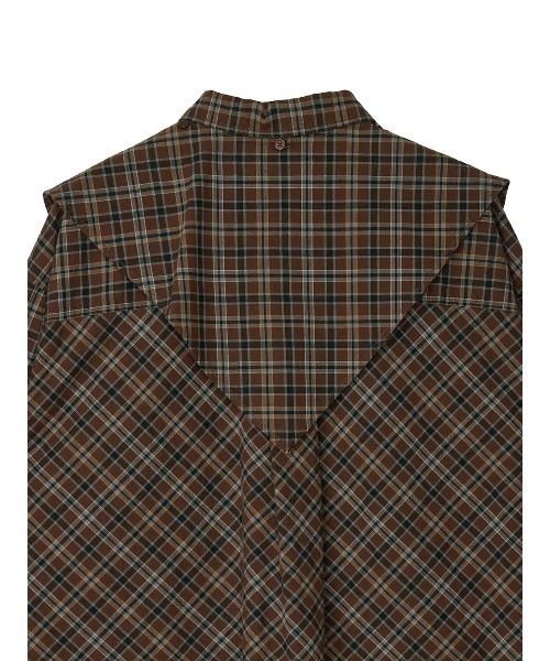 Ameri(アメリ)の「CHECK SCARF SET FRINGE SHIRT(シャツ/ブラウス・レディース・レッド/ブラウン・FREE)」の7枚目の写真