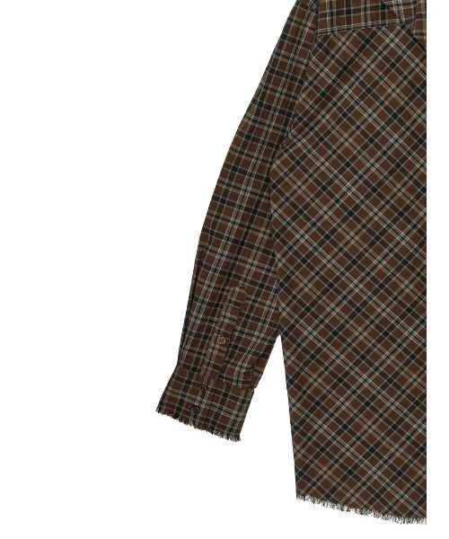 Ameri(アメリ)の「CHECK SCARF SET FRINGE SHIRT(シャツ/ブラウス・レディース・レッド/ブラウン・FREE)」の8枚目の写真