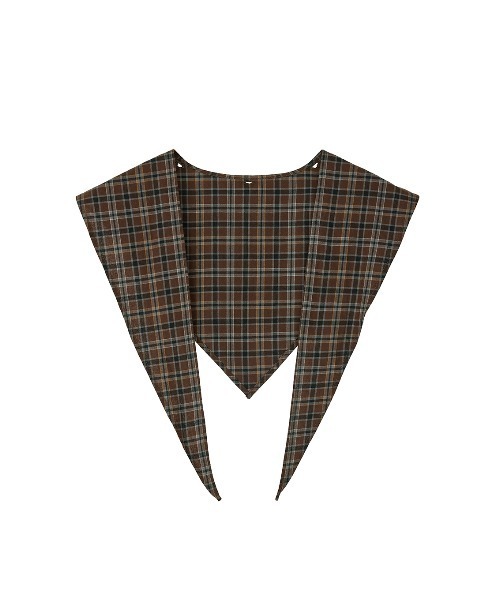 Ameri(アメリ)の「CHECK SCARF SET FRINGE SHIRT(シャツ/ブラウス・レディース・レッド/ブラウン・FREE)」の11枚目の写真