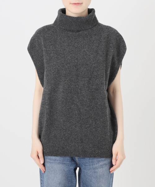 Spick & Span（スピックアンドスパン）の「《WEB限定 / 追加》オフタートルニットベスト（ベスト・レディース・チャコールグレー・FREE）」の22枚目の写真