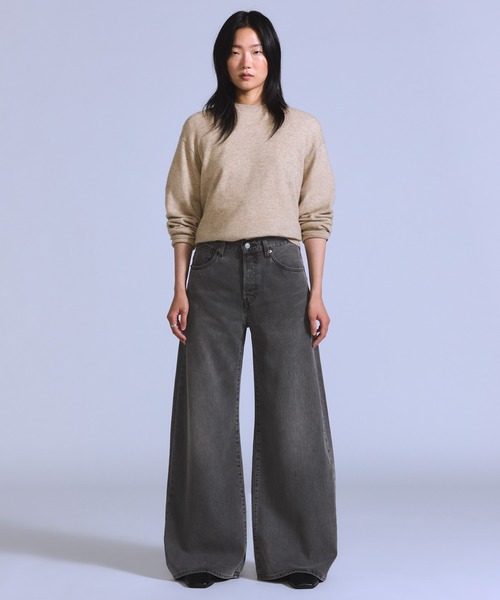 Levi's(リーバイス)の「Levi's/リーバイス BLUETAB(TM) MAX LOOSE 5ポケットジーンズ(デニムパンツ・レディース・ブラック・25inch/24inch/23inch/28inch/27inch/26inch)」の2枚目の写真