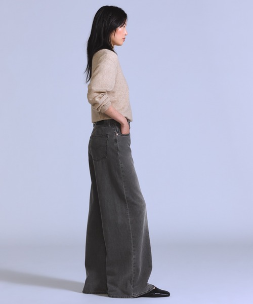 Levi's(リーバイス)の「Levi's/リーバイス BLUETAB(TM) MAX LOOSE 5ポケットジーンズ(デニムパンツ・レディース・ブラック・25inch/24inch/23inch/28inch/27inch/26inch)」の3枚目の写真