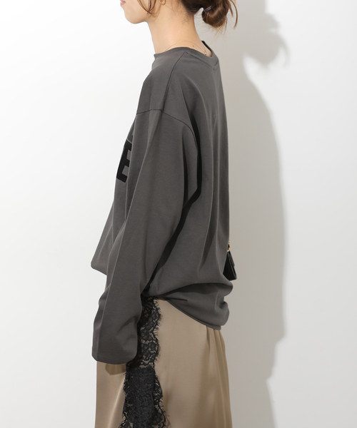 JOURNAL STANDARD relume(ジャーナルスタンダード レリューム)の「WHEREロングスリーブTEE(Tシャツ/カットソー・レディース・チャコールグレー/ホワイト/ベージュ・FREE)」の10枚目の写真