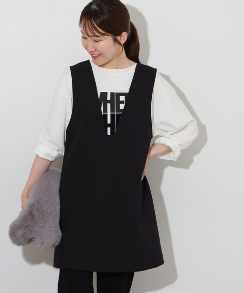 JOURNAL STANDARD relume(ジャーナルスタンダード レリューム)の「WHEREロングスリーブTEE(Tシャツ/カットソー・レディース・チャコールグレー/ホワイト/ベージュ・FREE)」の15枚目の写真