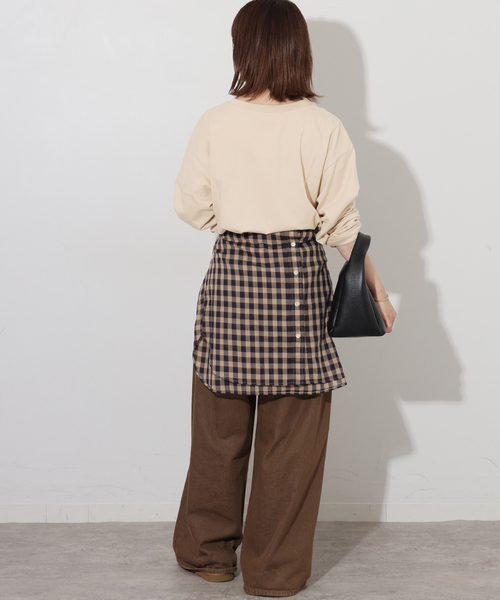 JOURNAL STANDARD relume(ジャーナルスタンダード レリューム)の「WHEREロングスリーブTEE(Tシャツ/カットソー・レディース・チャコールグレー/ホワイト/ベージュ・FREE)」の20枚目の写真