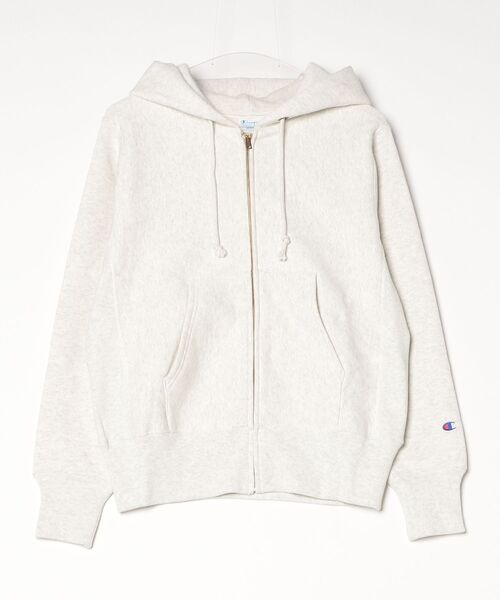 Champion(チャンピオン)の「Champion/チャンピオン スウェット フーディー ZIPパーカー 無地 裏起毛(スウェット・メンズ・ダークネイビー/オートミール/シルバーグレー・LARGE/X-LARGE)」の2枚目の写真