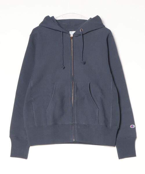 Champion(チャンピオン)の「Champion/チャンピオン スウェット フーディー ZIPパーカー 無地 裏起毛(スウェット・メンズ・ダークネイビー/オートミール/シルバーグレー・LARGE/X-LARGE)」の3枚目の写真