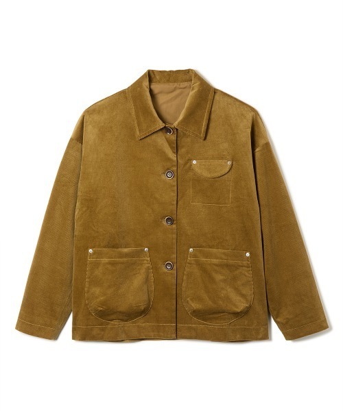 soduk(スドーク)の「painter’s big jacket / ペインターズビッグジャケット(その他アウター・レディース・ブラウン/グレー・ONE SIZE)」の5枚目の写真