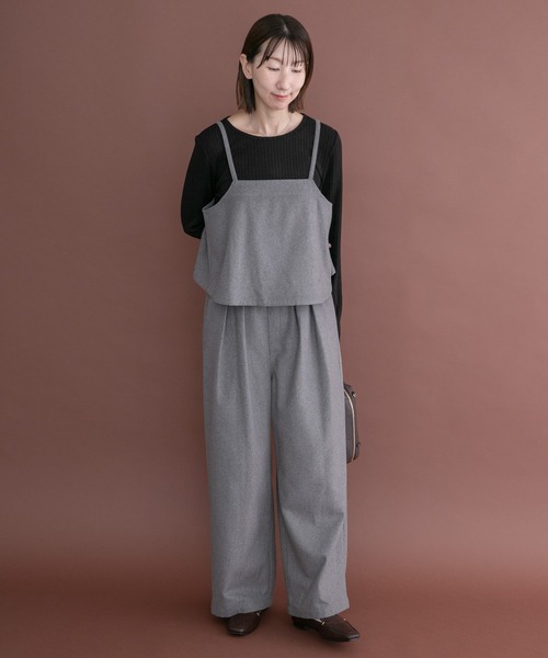 ITEMS URBANRESEARCH(アイテムズ アーバンリサーチ)の「インナー付きウールライクセットアップ(セットアップ・レディース・ネイビー/ブラウン/グレー・FREE)」の10枚目の写真