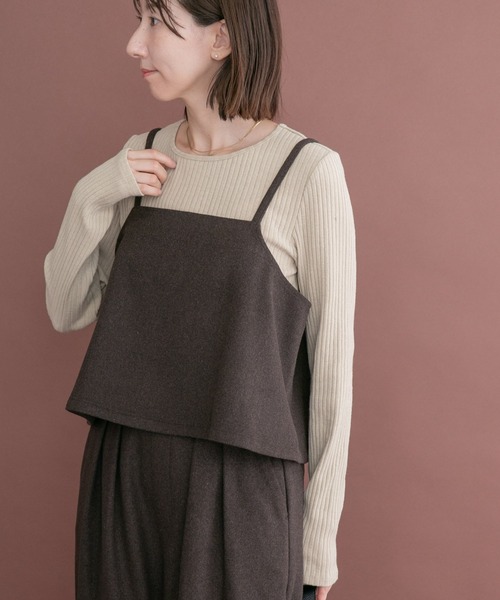 ITEMS URBANRESEARCH(アイテムズ アーバンリサーチ)の「インナー付きウールライクセットアップ(セットアップ・レディース・ネイビー/ブラウン/グレー・FREE)」の12枚目の写真