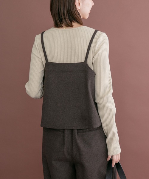 ITEMS URBANRESEARCH(アイテムズ アーバンリサーチ)の「インナー付きウールライクセットアップ(セットアップ・レディース・ネイビー/ブラウン/グレー・FREE)」の13枚目の写真