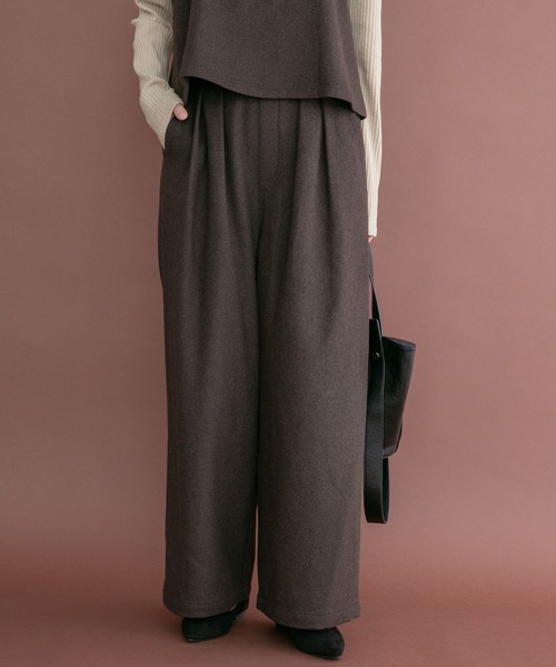 ITEMS URBANRESEARCH(アイテムズ アーバンリサーチ)の「インナー付きウールライクセットアップ(セットアップ・レディース・ネイビー/ブラウン/グレー・FREE)」の16枚目の写真