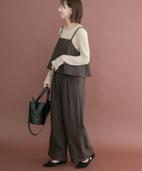 ITEMS URBANRESEARCH(アイテムズ アーバンリサーチ)の「インナー付きウールライクセットアップ(セットアップ・レディース・ネイビー/ブラウン/グレー・FREE)」の18枚目の写真