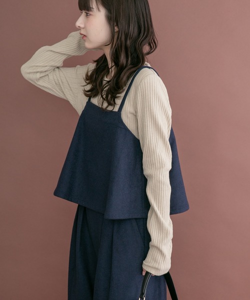 ITEMS URBANRESEARCH(アイテムズ アーバンリサーチ)の「インナー付きウールライクセットアップ(セットアップ・レディース・ネイビー/ブラウン/グレー・FREE)」の21枚目の写真