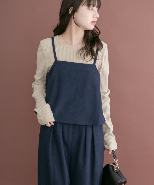 ITEMS URBANRESEARCH(アイテムズ アーバンリサーチ)の「インナー付きウールライクセットアップ(セットアップ・レディース・ネイビー/ブラウン/グレー・FREE)」の22枚目の写真