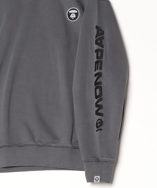 AAPE BY A BATHING APE（エーエイプバイアベイシングエイプ）の「AAPE NOW CREW NECK SWEAT（スウェット・メンズ・ネイビー/ライトブラック・LARGE/X-LARGE/MEDIUM/SMALL）」の10枚目の写真