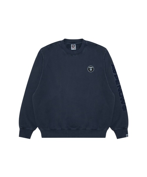 AAPE BY A BATHING APE（エーエイプバイアベイシングエイプ）の「AAPE NOW CREW NECK SWEAT（スウェット・メンズ・ネイビー/ライトブラック・LARGE/X-LARGE/MEDIUM/SMALL）」の2枚目の写真